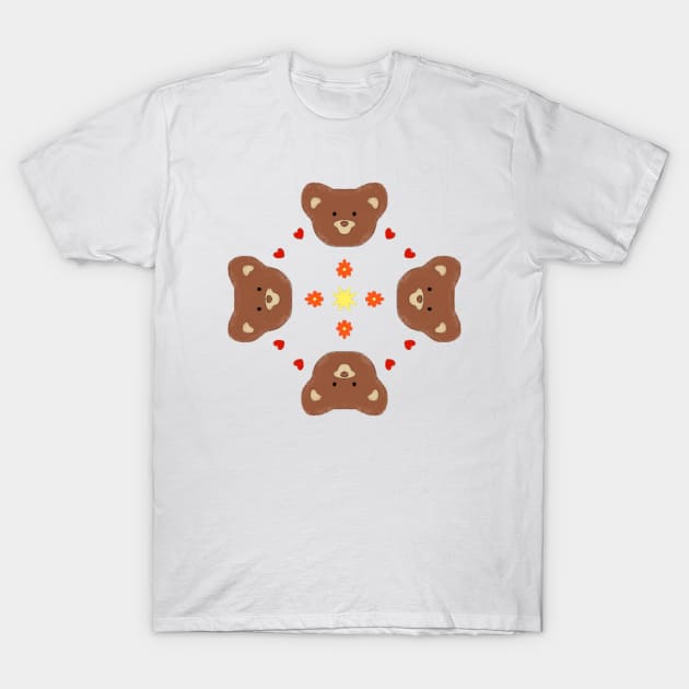 Mandala de Osos Kawaii T-Shirt by uchix